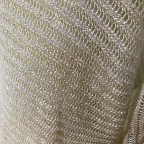 APT. 9 Asymmetrical Semi-Sheer Plus Size White Sweater, Size XL - Picture 3 of 3